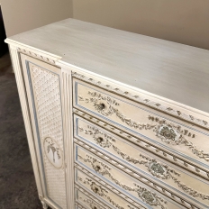 19th Century French Louis XVI Grand Painted Dresser ~ Commode ~ Wardrobe