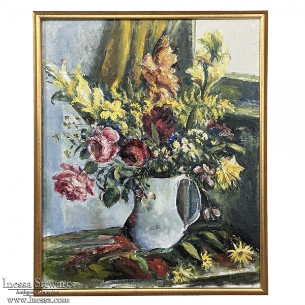 Framed Oil Painting on Canvas by Adrien Dupagne (1889-1980)