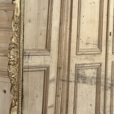 Grand 19th Century French Napoleon III Period Giltwood Mantel ~ Floor Mirror