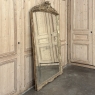 Grand 19th Century French Napoleon III Period Giltwood Mantel ~ Floor Mirror
