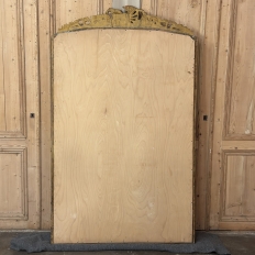 Grand 19th Century French Napoleon III Period Giltwood Mantel ~ Floor Mirror