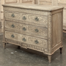 18th Century French Louis XVI Commode in Stripped Oak