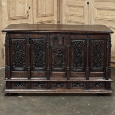19th Century French Gothic Credenza ~ Cabinet