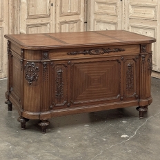 Antique French Louis XVI Mahogany Executive Desk