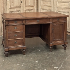 Antique French Louis XVI Mahogany Executive Desk