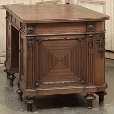 Antique French Louis XVI Mahogany Executive Desk