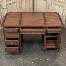 Antique French Louis XVI Mahogany Executive Desk