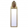 Antique French Louis XVI Gilded Trumeau Mirror