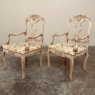 Antique Liegoise Louis XIV Armchairs in Stripped Oak