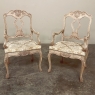 Antique Liegoise Louis XIV Armchairs in Stripped Oak