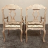 Antique Liegoise Louis XIV Armchairs in Stripped Oak