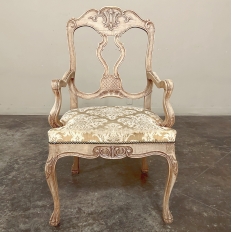 Antique Liegoise Louis XIV Armchairs in Stripped Oak