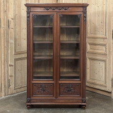 19th Century French Louis XVI Walnut Bookcase