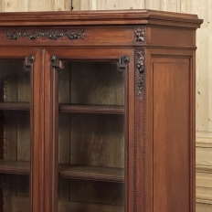 19th Century French Louis XVI Walnut Bookcase