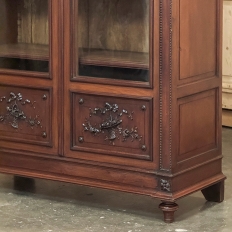 19th Century French Louis XVI Walnut Bookcase