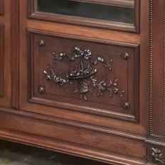 19th Century French Louis XVI Walnut Bookcase