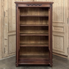 19th Century French Louis XVI Walnut Bookcase