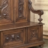 19th Century Grand Italian Hand-Carved Hall Bench