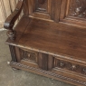 19th Century Grand Italian Hand-Carved Hall Bench