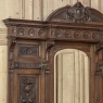 19th Century Grand Italian Hand-Carved Walnut Hall Tree
