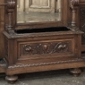 19th Century Grand Italian Hand-Carved Walnut Hall Tree