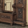 19th Century Grand Italian Hand-Carved Walnut Hall Tree