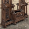 19th Century Grand Italian Hand-Carved Walnut Hall Tree
