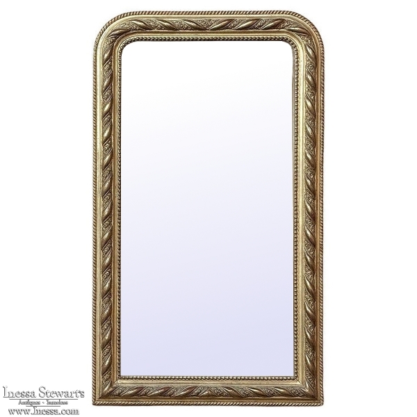 19th Century French Louis Philippe Period Gilded Mirror