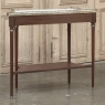 Antique French Directoire Neoclassical Mahogany Console with Carrara Marble