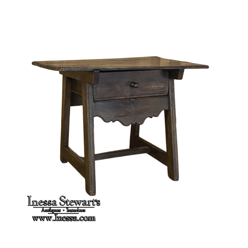 19th Century Rustic Dutch Side Table