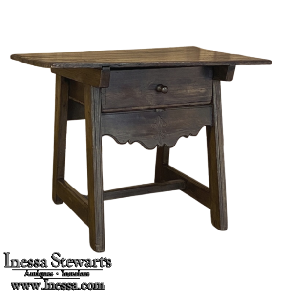 19th Century Rustic Dutch Side Table