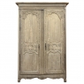 18th Century Country French Armoire with Carved Lone Stars