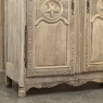 18th Century Country French Armoire with Carved Lone Stars