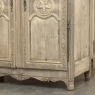 18th Century Country French Armoire with Carved Lone Stars