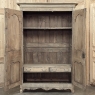 18th Century Country French Armoire with Carved Lone Stars
