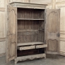 18th Century Country French Armoire with Carved Lone Stars
