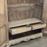 18th Century Country French Armoire with Carved Lone Stars