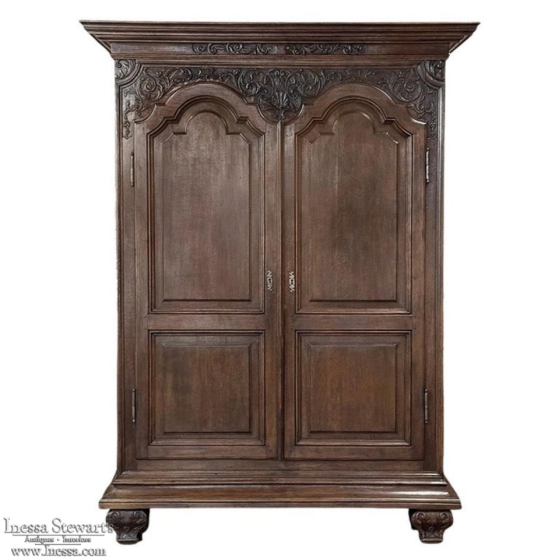 Grand 18th Century Country French Louis XIV Armoire