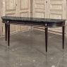 Antique French Louis XVI Mahogany Console with Black Marble