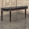 Antique French Louis XVI Mahogany Console with Black Marble