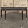 Antique French Louis XVI Mahogany Console with Black Marble