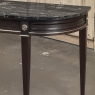 Antique French Louis XVI Mahogany Console with Black Marble