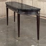 Antique French Louis XVI Mahogany Console with Black Marble