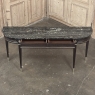 Antique French Louis XVI Mahogany Console with Black Marble