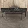 Antique French Louis XVI Mahogany Console with Black Marble