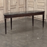 Antique French Louis XVI Mahogany Console with Black Marble