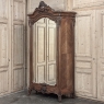 Belle Epoque French Walnut Serpentine Armoire from Paris ca.1900