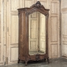 Belle Epoque French Walnut Serpentine Armoire from Paris ca.1900