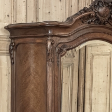 Belle Epoque French Walnut Serpentine Armoire from Paris ca.1900
