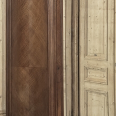 Belle Epoque French Walnut Serpentine Armoire from Paris ca.1900